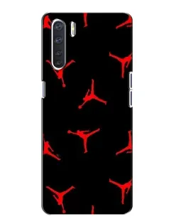 Чехол для OPPO A91 с картинкой «Jordan Red Pattern» Чехол для OPPO A91 с картинкой «Jordan Red Pattern»