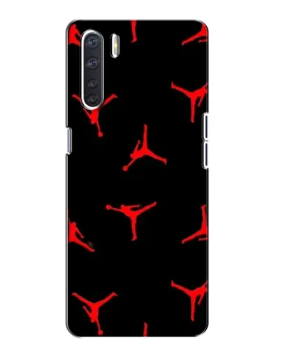 Чохол для OPPO A91 з картинкою «Jordan Red Pattern»
