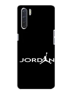 Чохол для OPPO A91 з картинкою «Jordan White Logo»