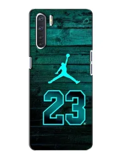 Чохол для OPPO A91 з картинкою «Jordan Cyan 23»