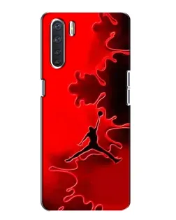 Чохол для OPPO A91 з картинкою «Jordan Red Smoke»