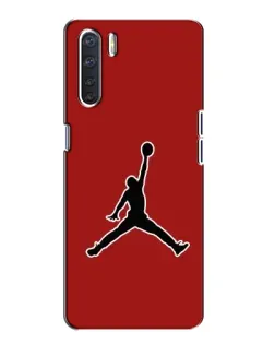 Чохол для OPPO A91 з картинкою «Jordan Red Back»