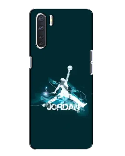 Чохол для OPPO A91 з картинкою «Jordan Blue Fire»