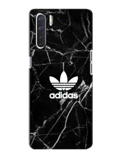 Чехол для OPPO A91 с картинкой «Белый мрамор Adidas»