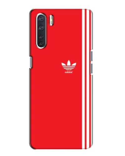 Чехол для OPPO A91 с картинкой «Красный минимализм Adidas» Чехол для OPPO A91 с картинкой «Красный минимализм Adidas»
