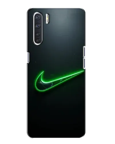 Чохол для OPPO A91 з картинкою «Неоновий контур Nike»