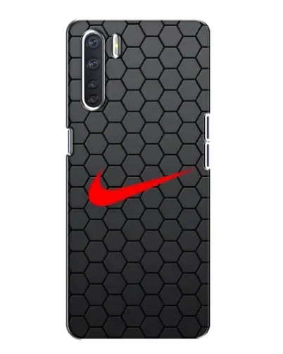 Чохол для OPPO A91 з картинкою «Nike — карбонова сітка»