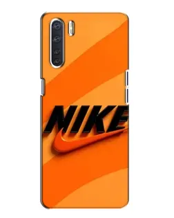 Чохол для OPPO A91 з картинкою «Помаранчевий драйв Nike»
