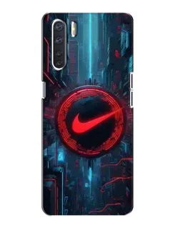 Чохол для OPPO A91 з картинкою «Техногенний стиль Nike»
