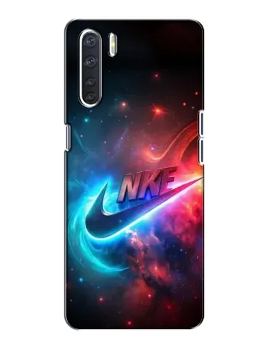 Чохол для OPPO A91 з картинкою «Вогняний логотип Nike»