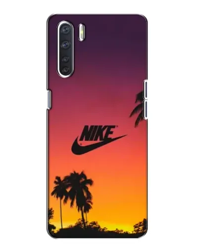 Чохол для OPPO A91 з картинкою «Nike на заході сонця»