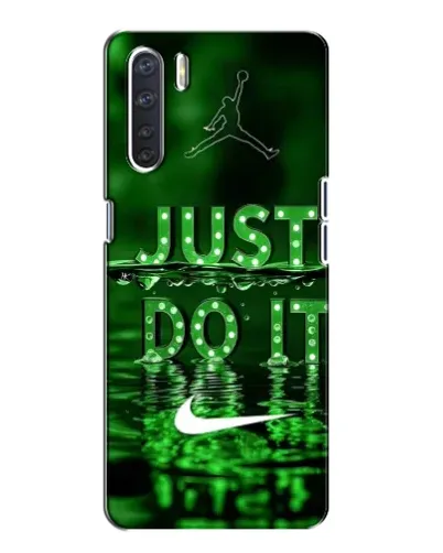 Чохол для OPPO A91 з картинкою «Зелений неоновий Nike»