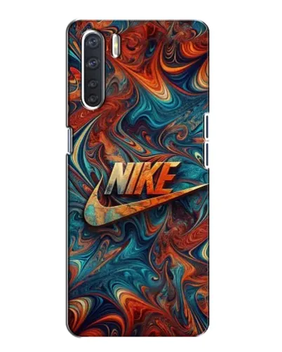 Чохол для OPPO A91 з картинкою «Nike в абстракції»
