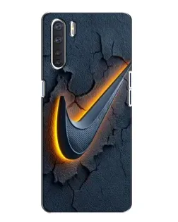Чохол для OPPO A91 з картинкою «Об'ємний логотип Найк»