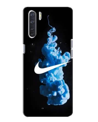 Чохол для OPPO A91 з картинкою «Nike та синій дим»