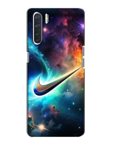 Чохол для OPPO A91 з картинкою «Космічний Nike Swoosh»