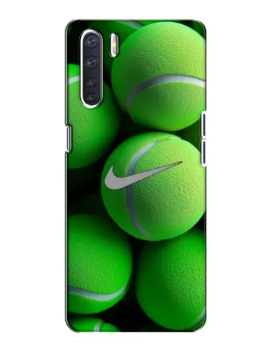 Чохол для OPPO A91 з картинкою «Тенісні м'ячі Найк»