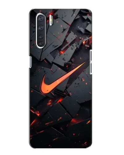 Чохол для OPPO A91 з картинкою «Nike — ефект розломів»