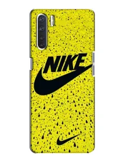 Чохол для OPPO A91 з картинкою «Жовтий текстурний Nike»