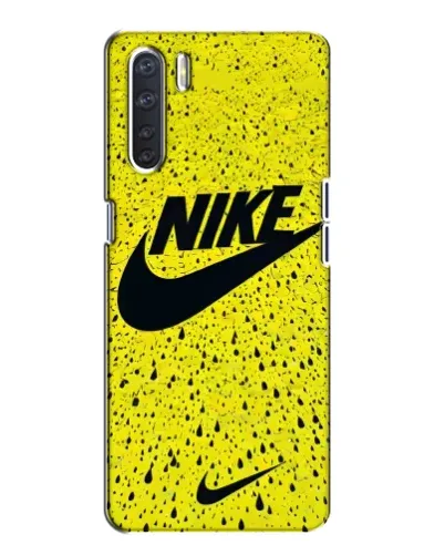 Чохол для OPPO A91 з картинкою «Жовтий текстурний Nike»