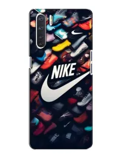 Чохол для OPPO A91 з картинкою «Колекція кросівок Nike»