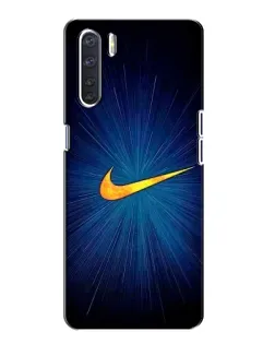 Чохол для OPPO A91 з картинкою «Синій пульс Nike»
