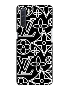 Чохол для OPPO A91 з картинкою «Чорно-білий візерунок LV» Чохол для OPPO A91 з картинкою «Чорно-білий візерунок LV»