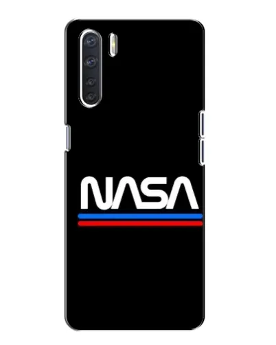 Чохол для OPPO A91 з картинкою «NASA — класика Red Blue» Чохол для OPPO A91 з картинкою «NASA — класика Red Blue»