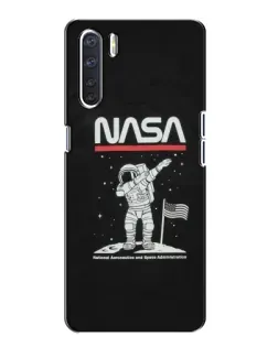 Чохол для OPPO A91 з картинкою «NASA — крокуємо по Місяцю» Чохол для OPPO A91 з картинкою «NASA — крокуємо по Місяцю»