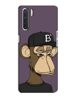 Чохол для OPPO A91 з картинкою «Bored Ape в кепці»