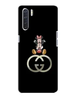 Чохол для OPPO A91 з картинкою «Мінні Маус на лого» Чохол для OPPO A91 з картинкою «Мінні Маус на лого»