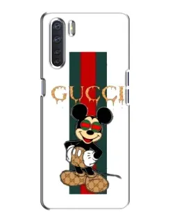 Чохол для OPPO A91 з картинкою «Міккі Маус Gucci — смуги» Чохол для OPPO A91 з картинкою «Міккі Маус Gucci — смуги»