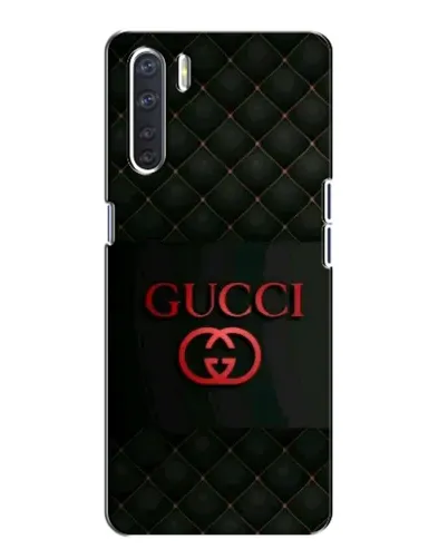 Чохол для OPPO A91 з картинкою «Gucci — стьобаний чорний»