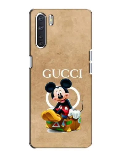 Чохол для OPPO A91 з картинкою «Міккі Маус Gucci — крафт»