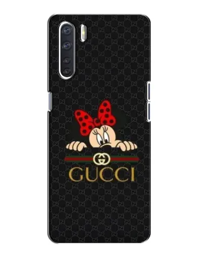 Чохол для OPPO A91 з картинкою «Мінні Маус Gucci — чорний»