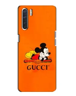 Чохол для OPPO A91 з картинкою «Міккі Маус Gucci — помаранч» Чохол для OPPO A91 з картинкою «Міккі Маус Gucci — помаранч»