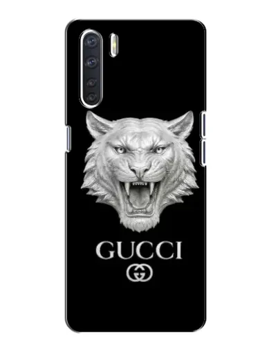 Чохол для OPPO A91 з картинкою «Gucci — срібний лев» Чохол для OPPO A91 з картинкою «Gucci — срібний лев»