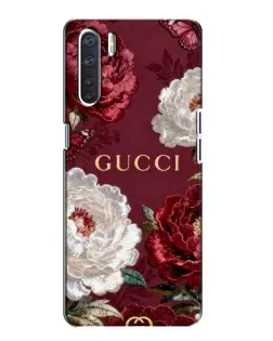 Чохол для OPPO A91 з картинкою «Gucci — бордові троянди» Чохол для OPPO A91 з картинкою «Gucci — бордові троянди»