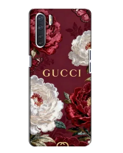 Чехол для OPPO A91 с картинкой «Gucci — бордовые розы» Чехол для OPPO A91 с картинкой «Gucci — бордовые розы»