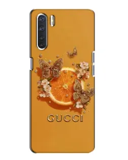 Чохол для OPPO A91 з картинкою «Gucci — золоті метелики» Чохол для OPPO A91 з картинкою «Gucci — золоті метелики»