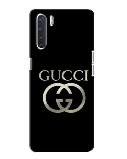 Чохол для OPPO A91 з картинкою «Gucci — золото на чорному» Чохол для OPPO A91 з картинкою «Gucci — золото на чорному»