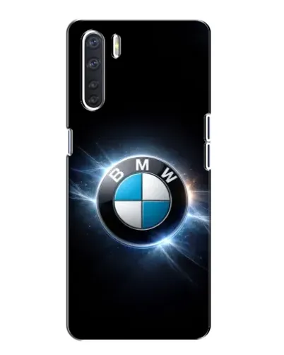 Чохол для OPPO A91 з картинкою «BMW — неонове сяйво»