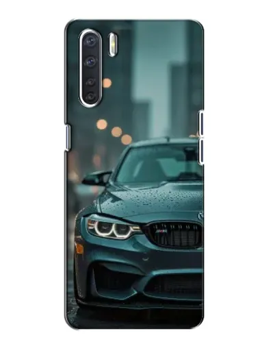 Чохол для OPPO A91 з картинкою «BMW у вогнях міста»