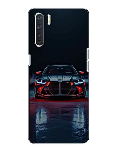 Чохол для OPPO A91 з картинкою «BMW на мокрій дорозі»