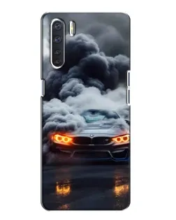 Чохол для OPPO A91 з картинкою «BMW у диму» Чохол для OPPO A91 з картинкою «BMW у диму»
