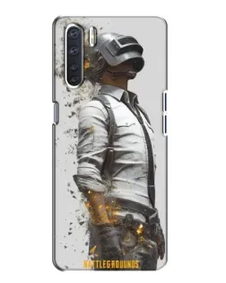Чохол для OPPO A91 з картинкою «PUBG — боєць у пилу»