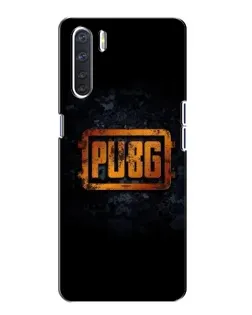 Чохол для OPPO A91 з картинкою «PUBG — золотий логотип»
