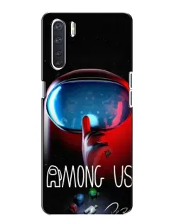 Чохол для OPPO A91 з картинкою «Червоний імпостер — макро» Чохол для OPPO A91 з картинкою «Червоний імпостер — макро»