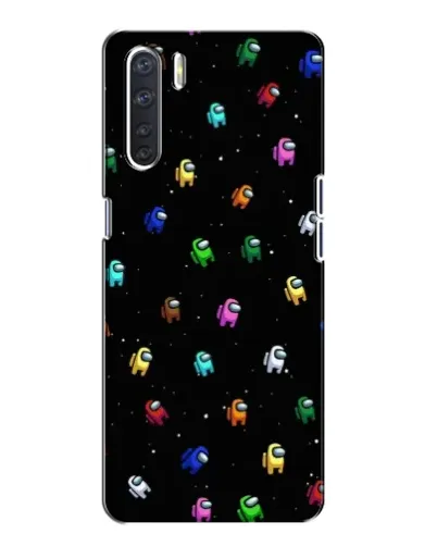 Чохол для OPPO A91 з картинкою «Екіпаж Among Us»
