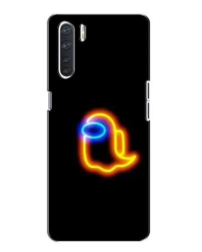 Чохол для OPPO A91 з картинкою «Among Us неонове сяйво»